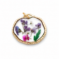 Everbloom Floral Medallion Charm-18K Gold Filled