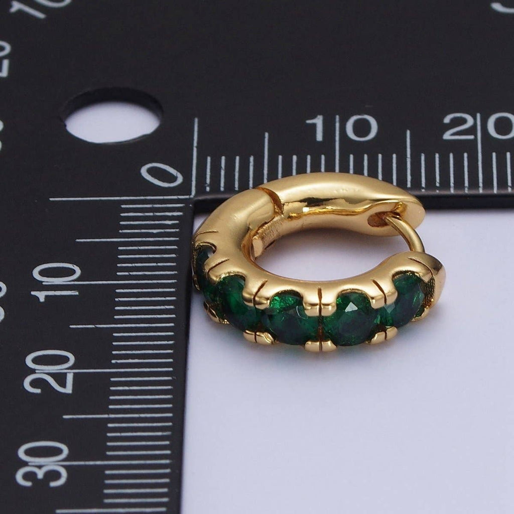 Emerald Green -24K GOLD FILLED