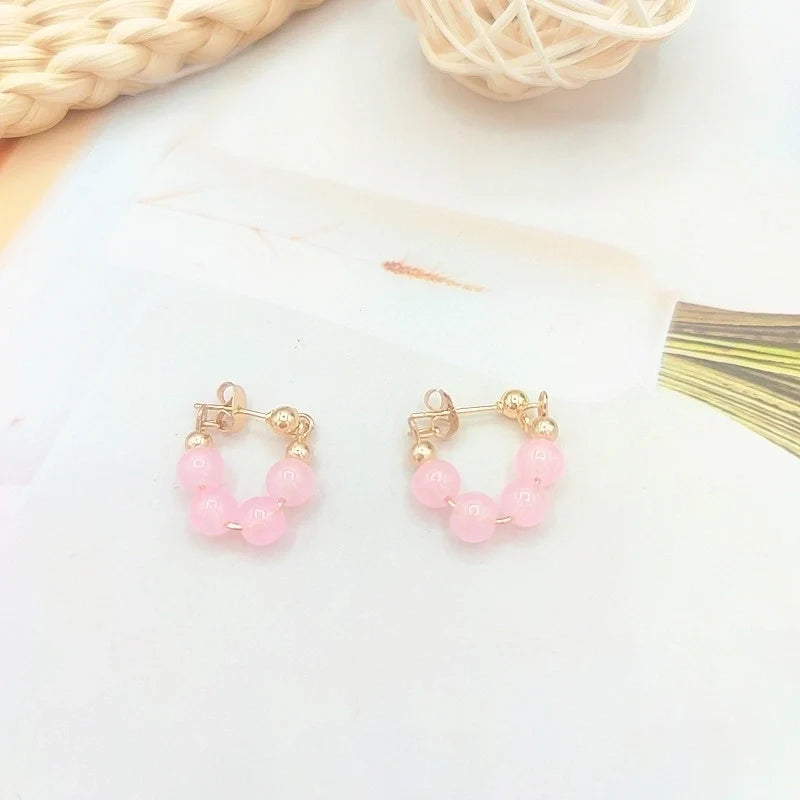 Sweet Fruit & Bow Fashion Earrings - Grape & Tachibana Design