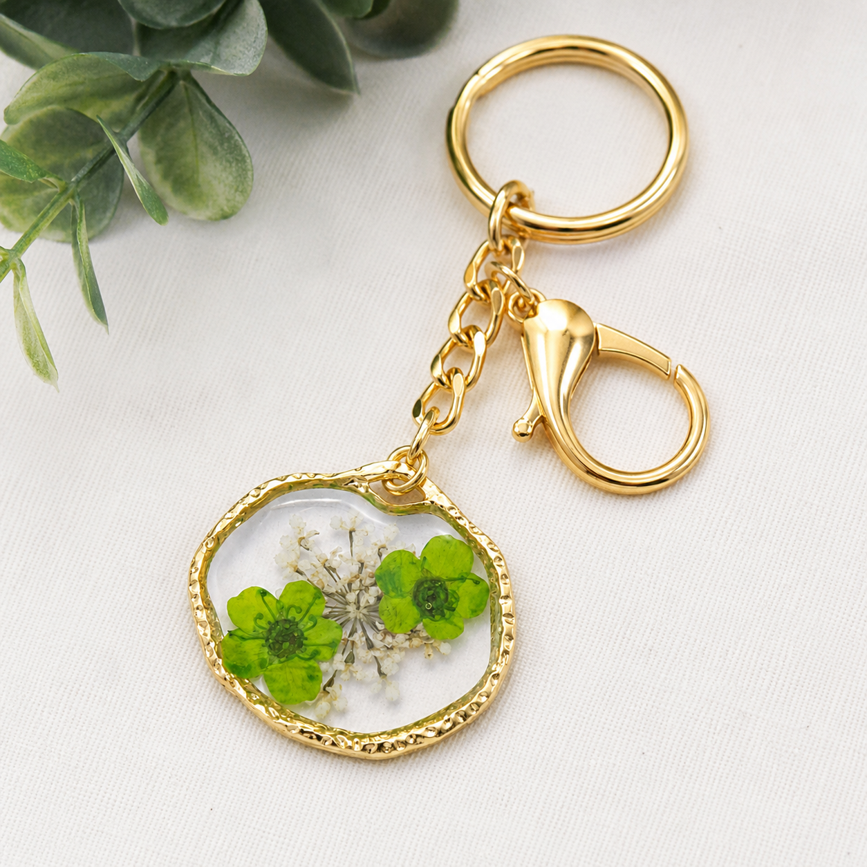 Petal Halo Charm – 18K Gold Filled