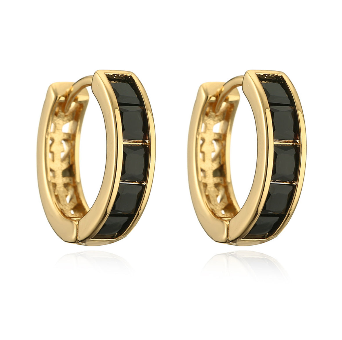 Midnight Luxe Hoops