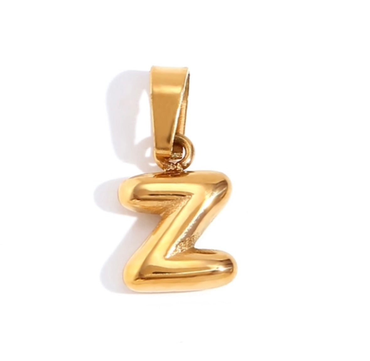 Puffy Initial Charm