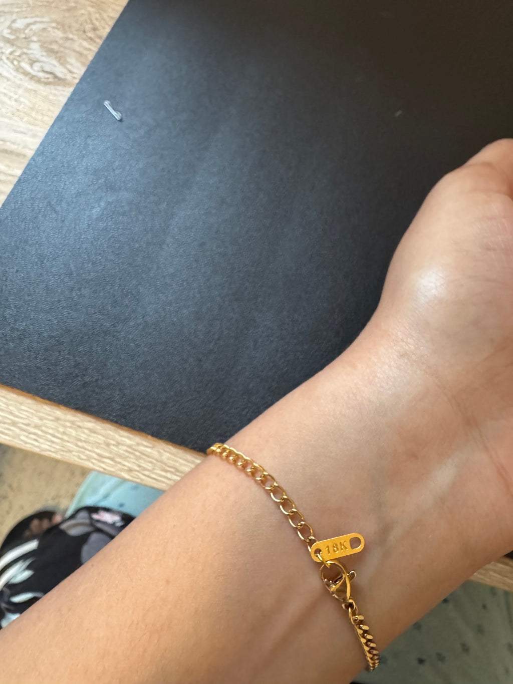 Pearl Bracelet 18k gold plated with tag