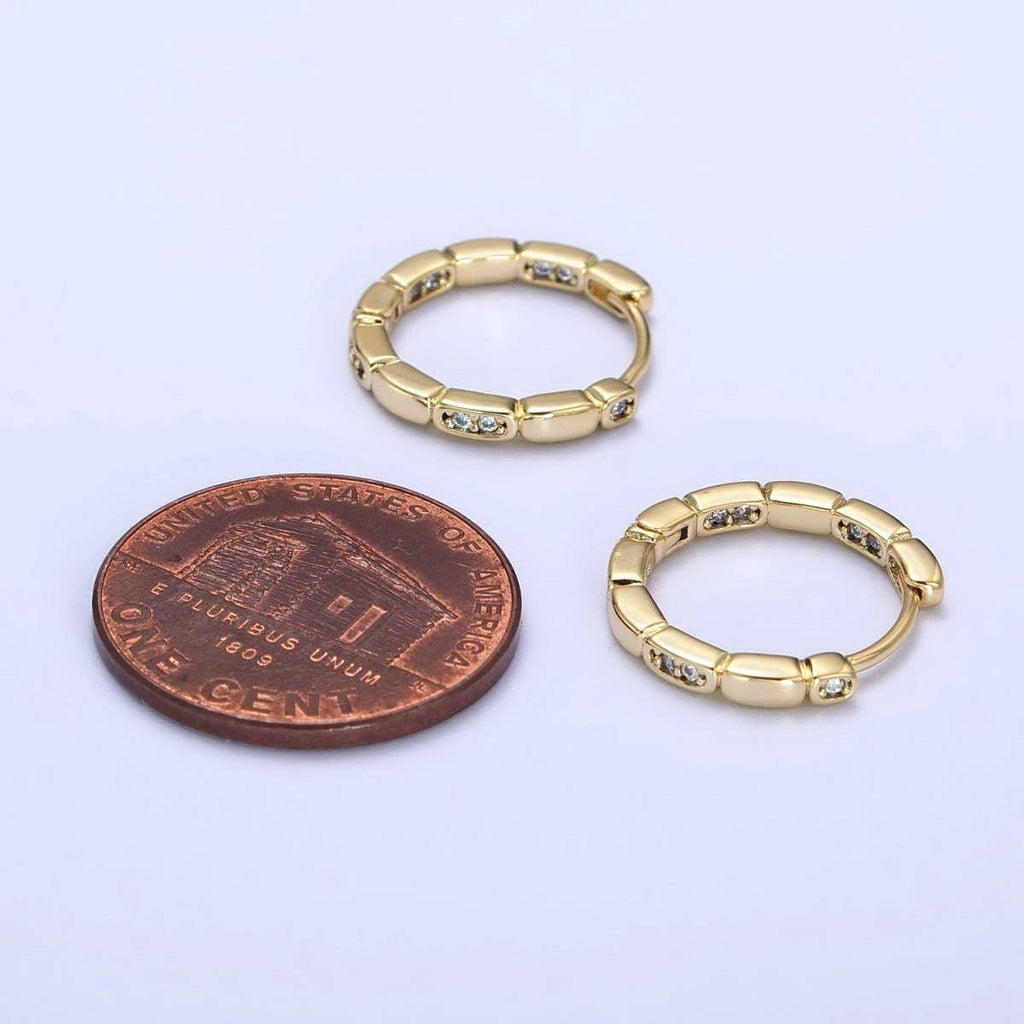 Gold Huggies earrings 14K Gold Filled