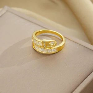 Round Ring - 18K Gold Plated Titanium Steel - BOGO