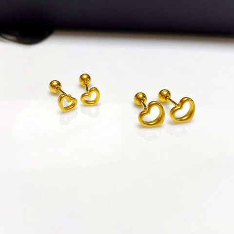 Auric Open Heart Studs