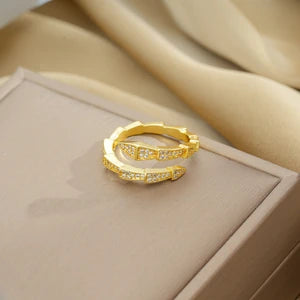 Round Ring - 18K Gold Plated Titanium Steel - BOGO