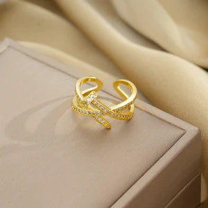 Round Ring - 18K Gold Plated Titanium Steel - BOGO