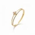 Flora Shine Bangle - 18k Gold Plated