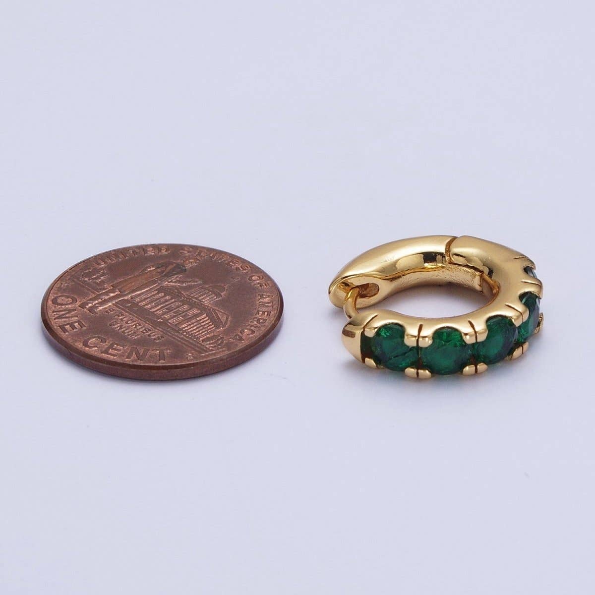 Emerald Green -24K GOLD FILLED