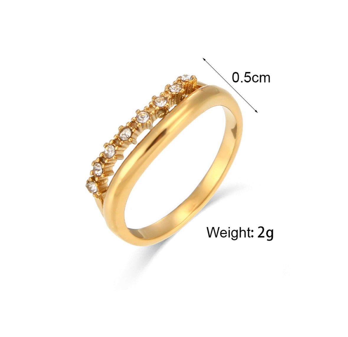 Twined elegance ring