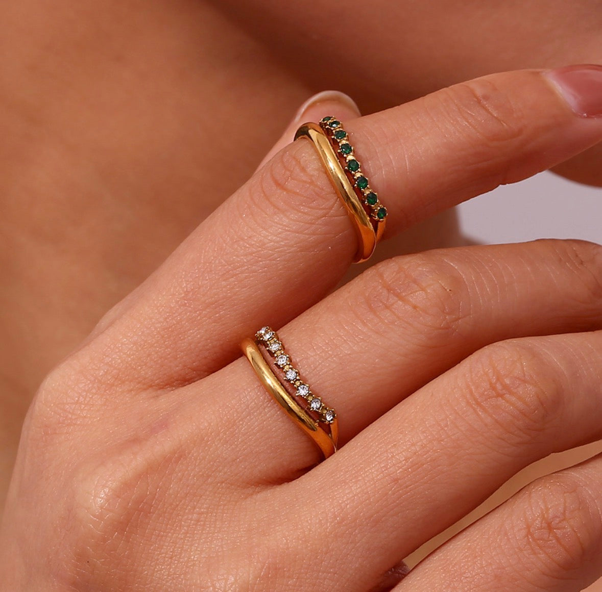 Twined elegance ring