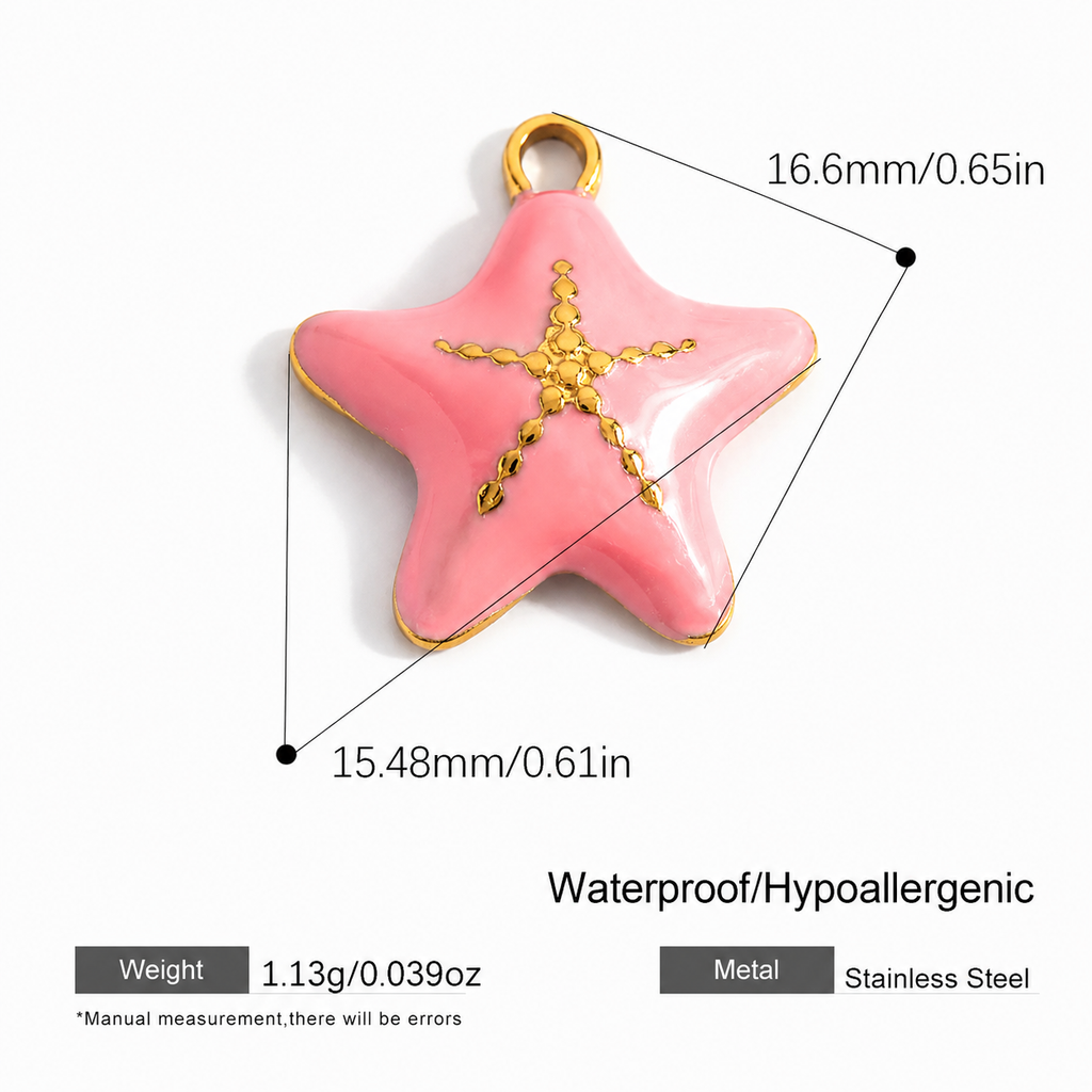 Blush Starfish Charm