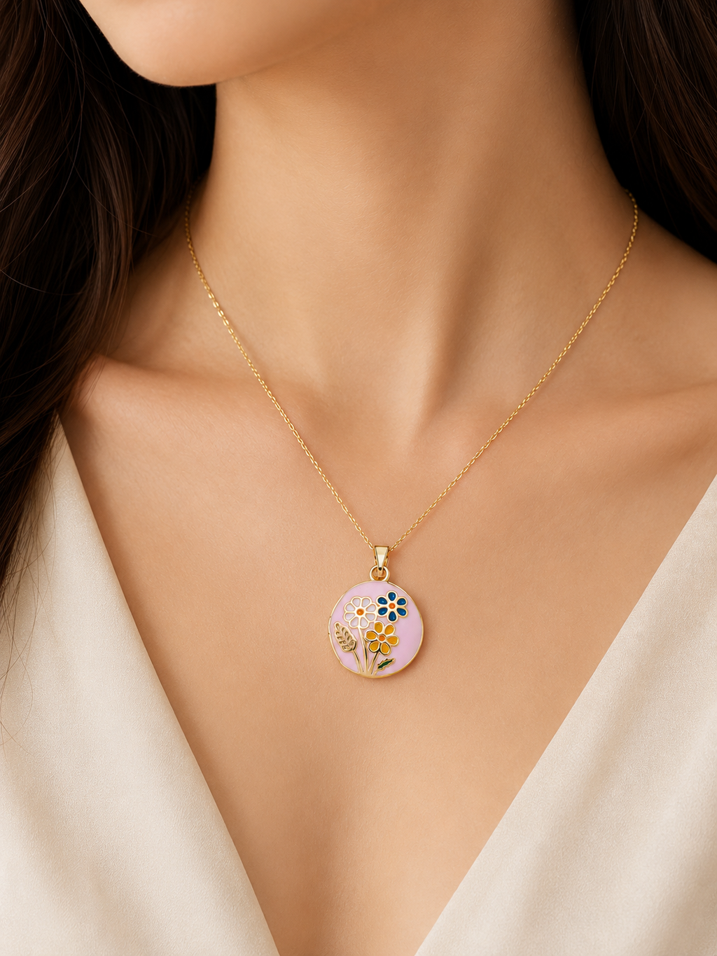 Bloomer pendant-18K Gold Filled