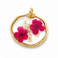 Rosy Petal Charm-18k gold filled