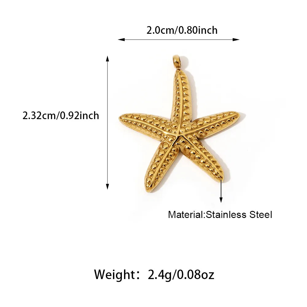 Golden Tide Starfish Charm