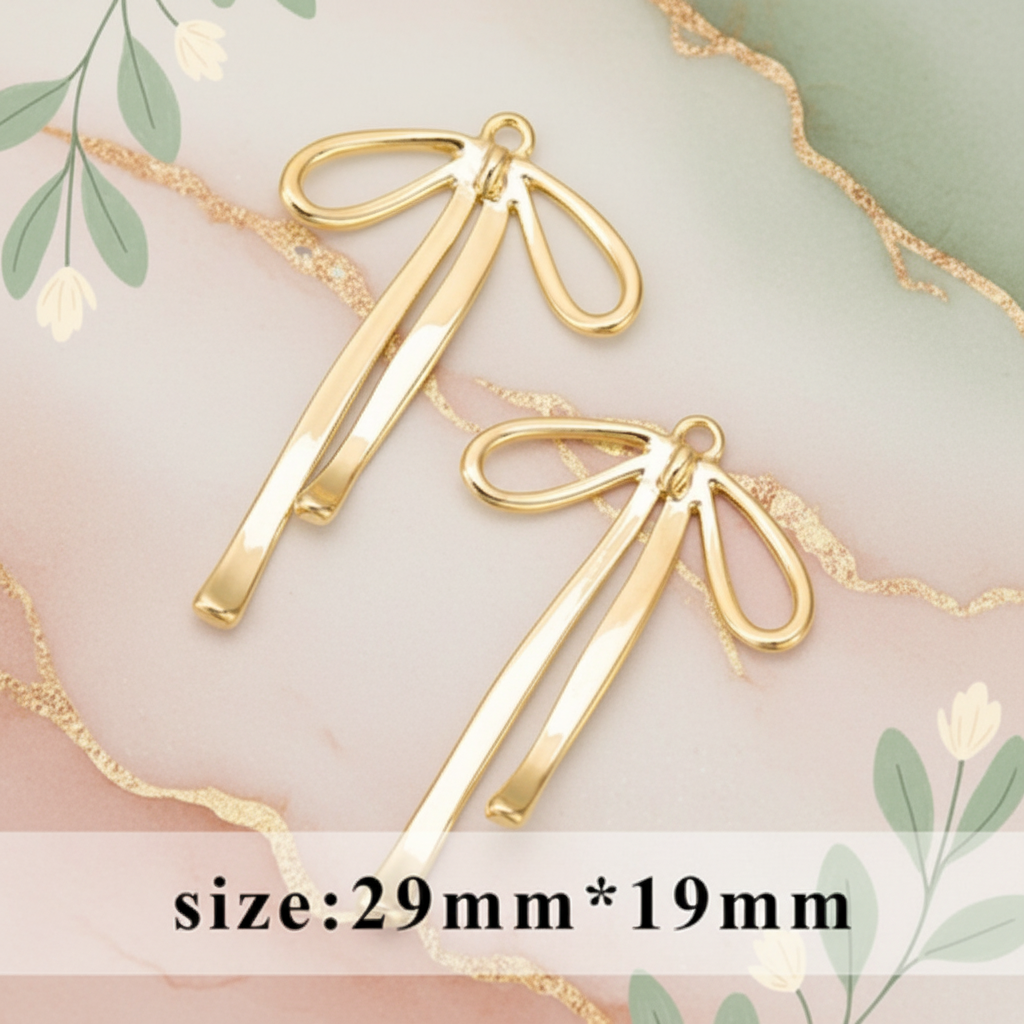 Open bow charm