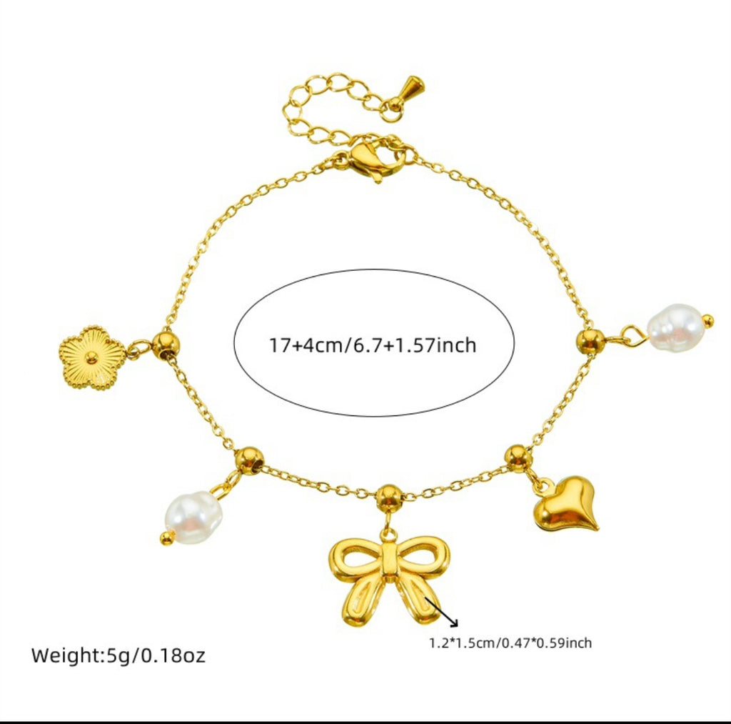 Letter A Charms Bracelet