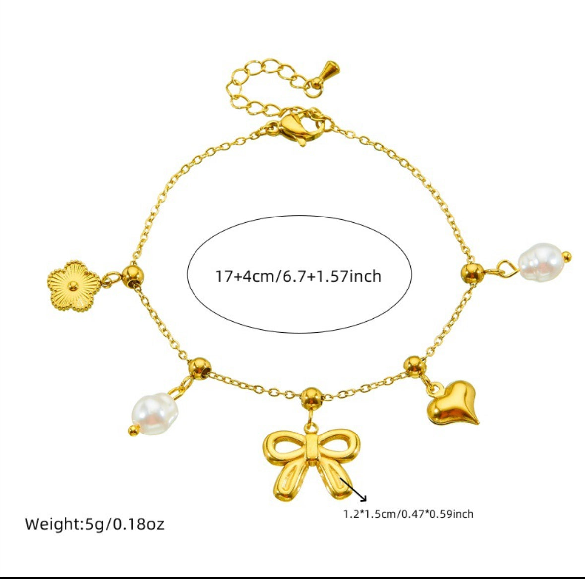 Pearl Charms Bracelet