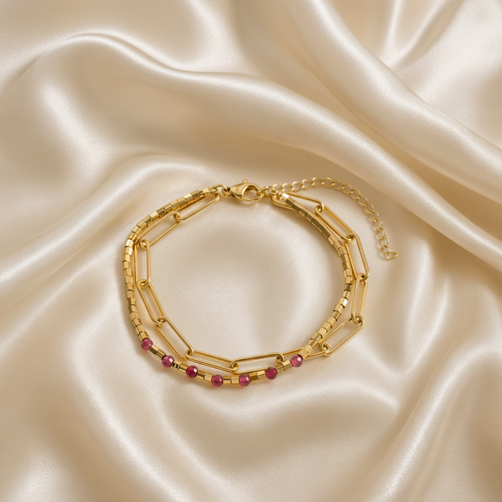 Golden Blush Bracelet - 18K Gold Plated
