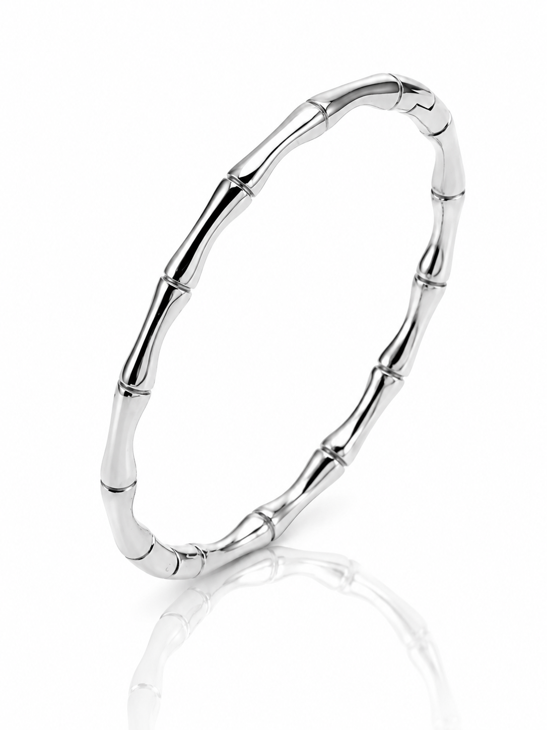 Silver Bamboo Bangle