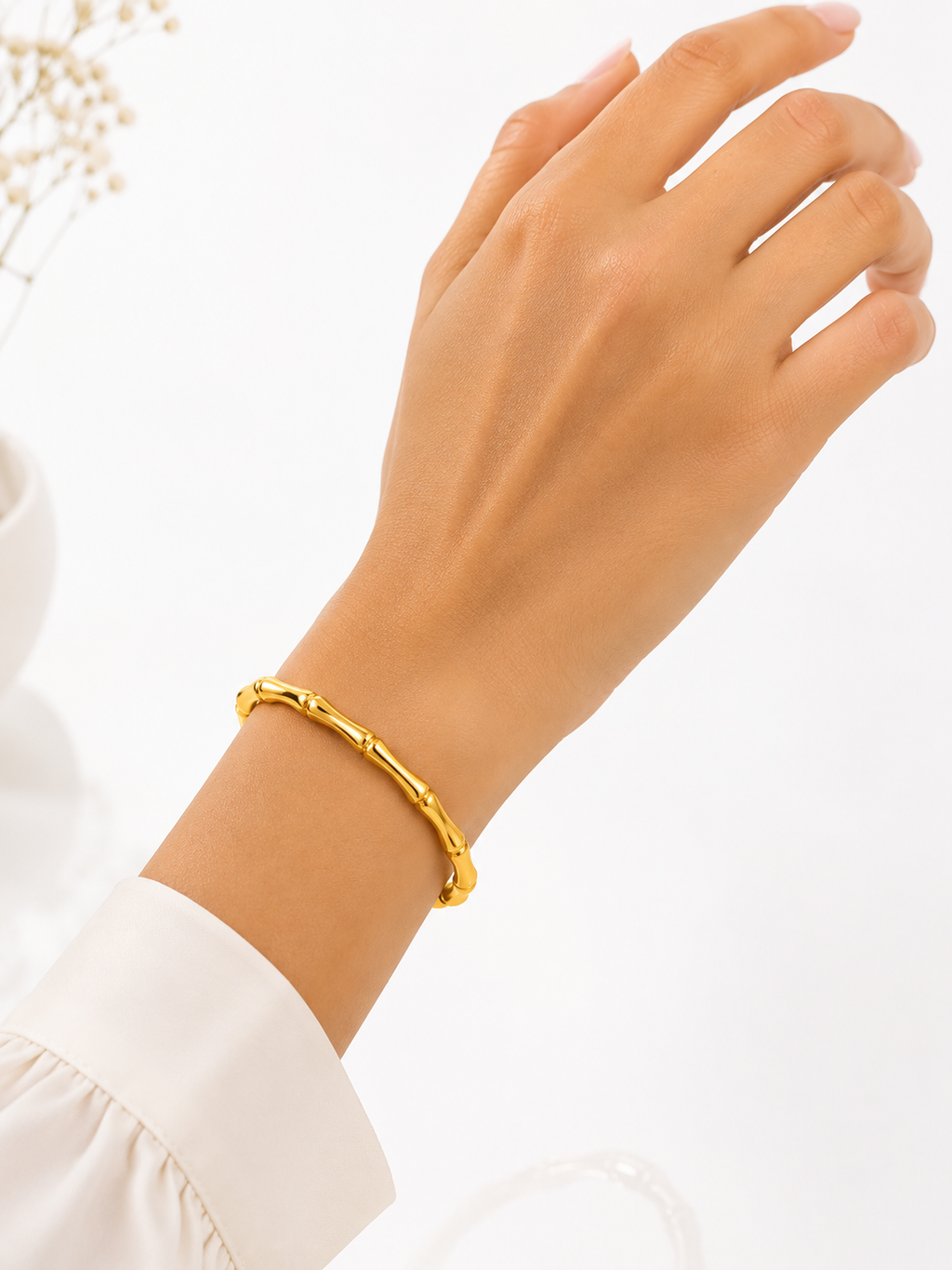 Golden Bamboo Bangle