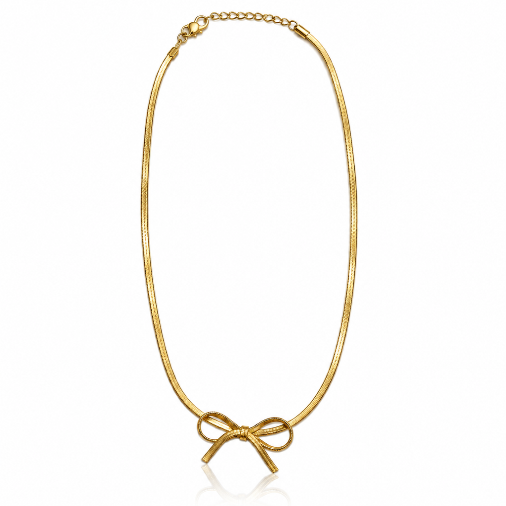 Bow necklace