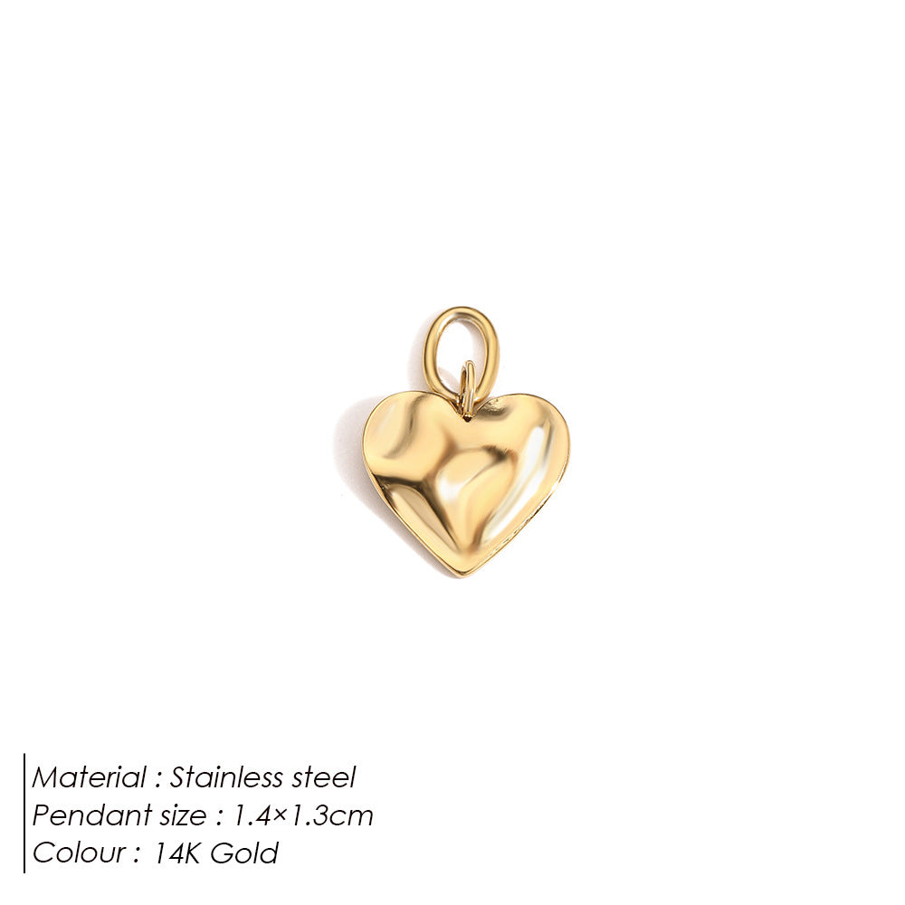 Puffy Heart Charm Pendant