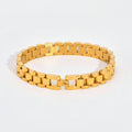 Golden weave bracelet