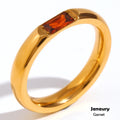 Birthstone rings