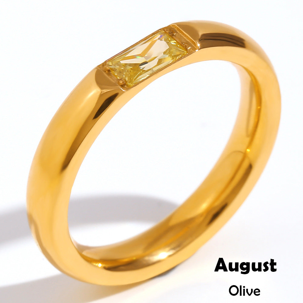 Birthstone rings