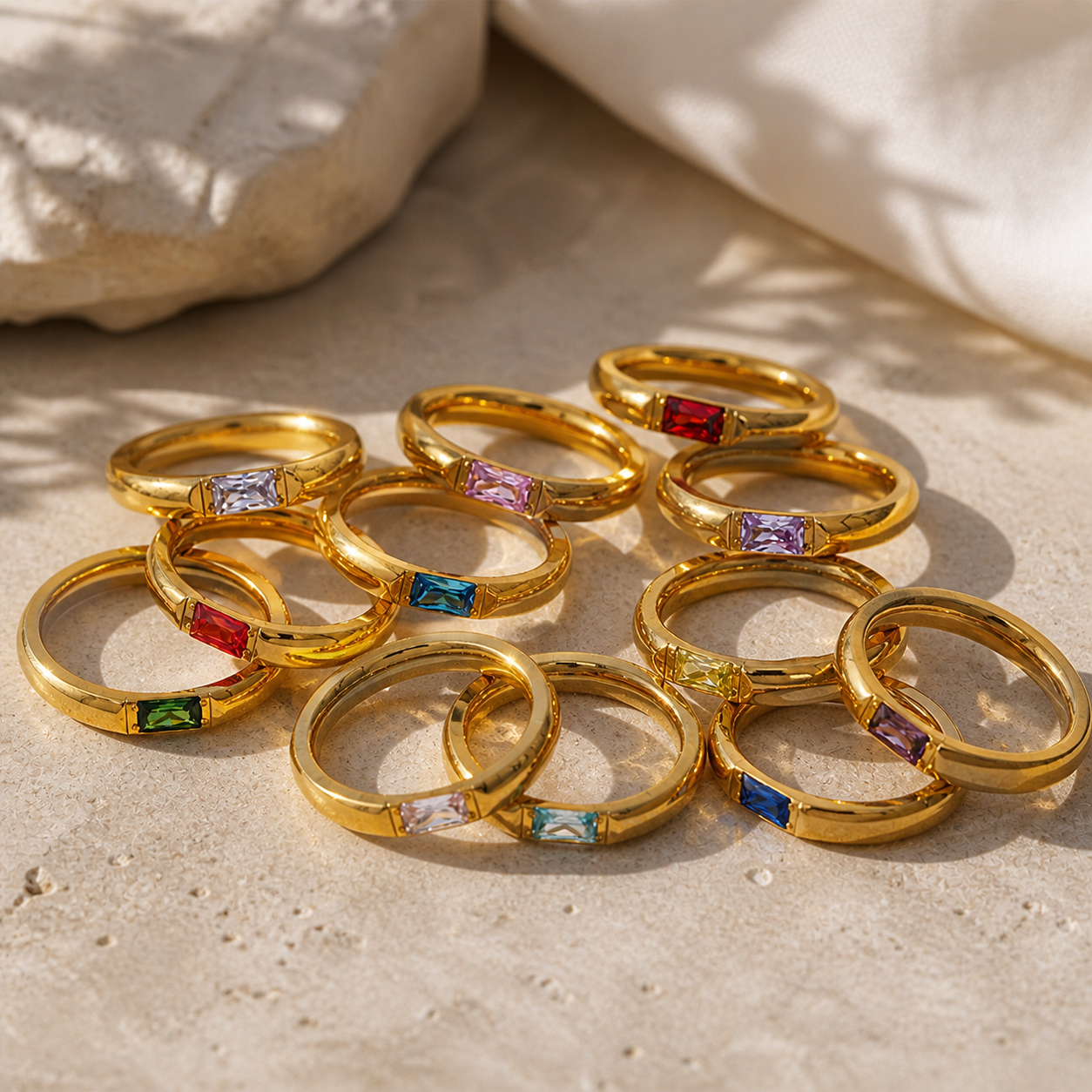 Birthstone rings