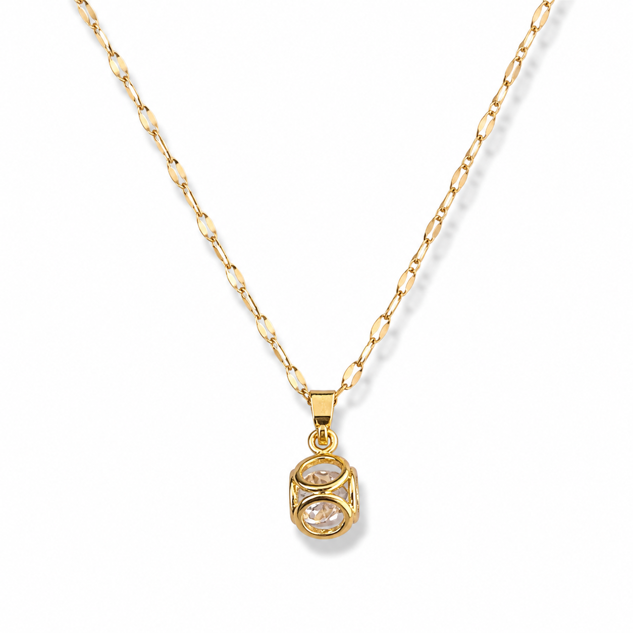 cubical crystal necklace