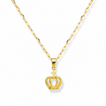 Golden Crown pendant necklace