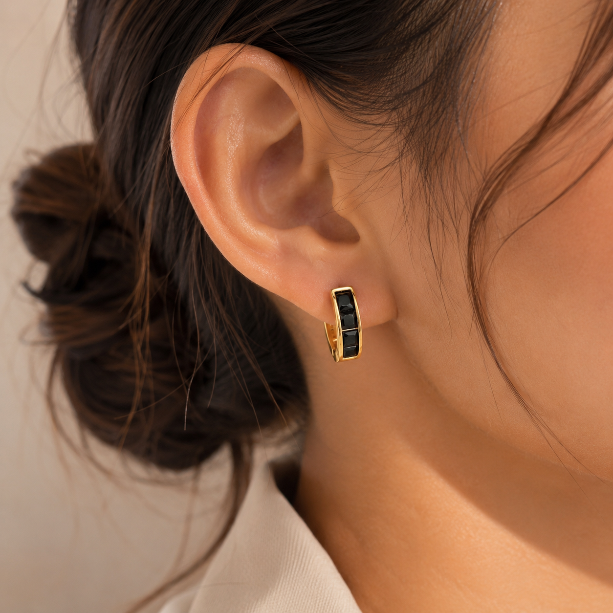 Midnight Luxe Hoops