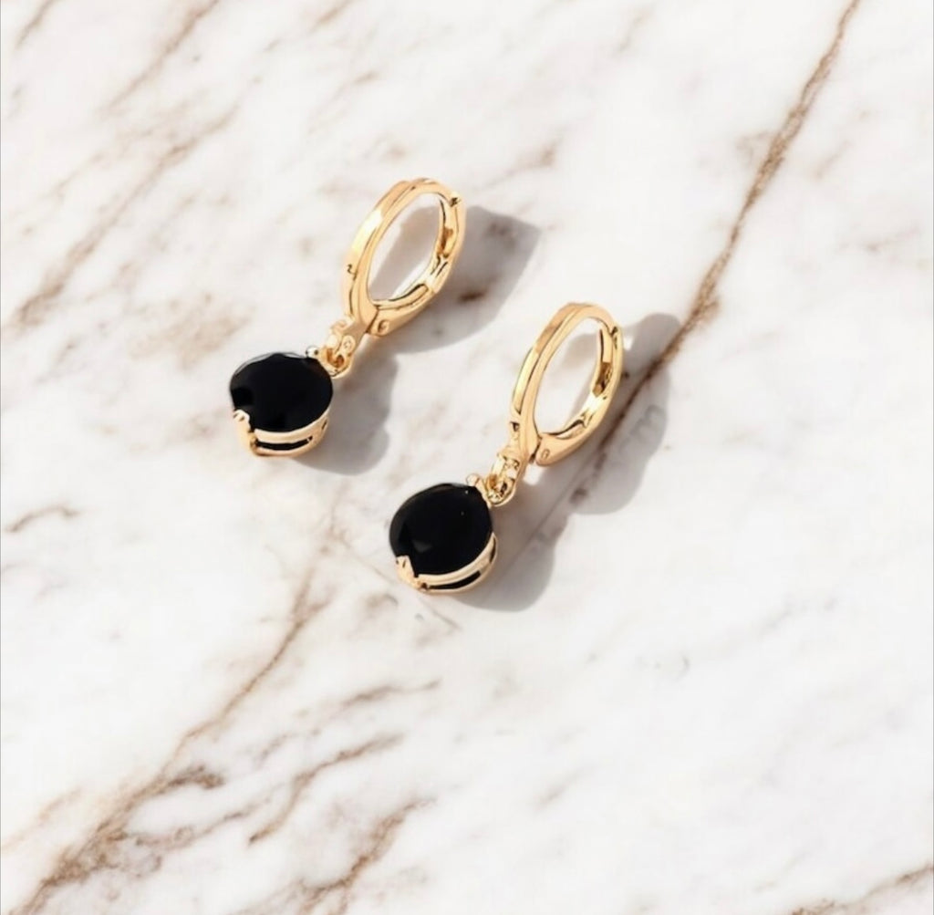 Onyx Drop Earrings