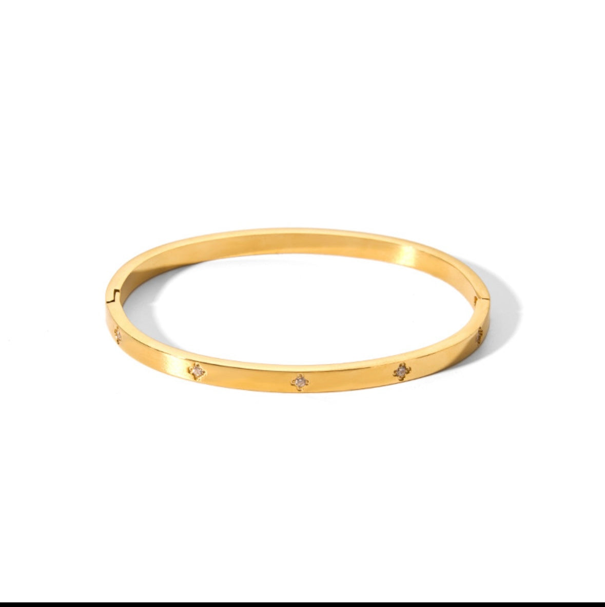 IG Style Individualistic Diamond Inlay Hand Ring Bangles