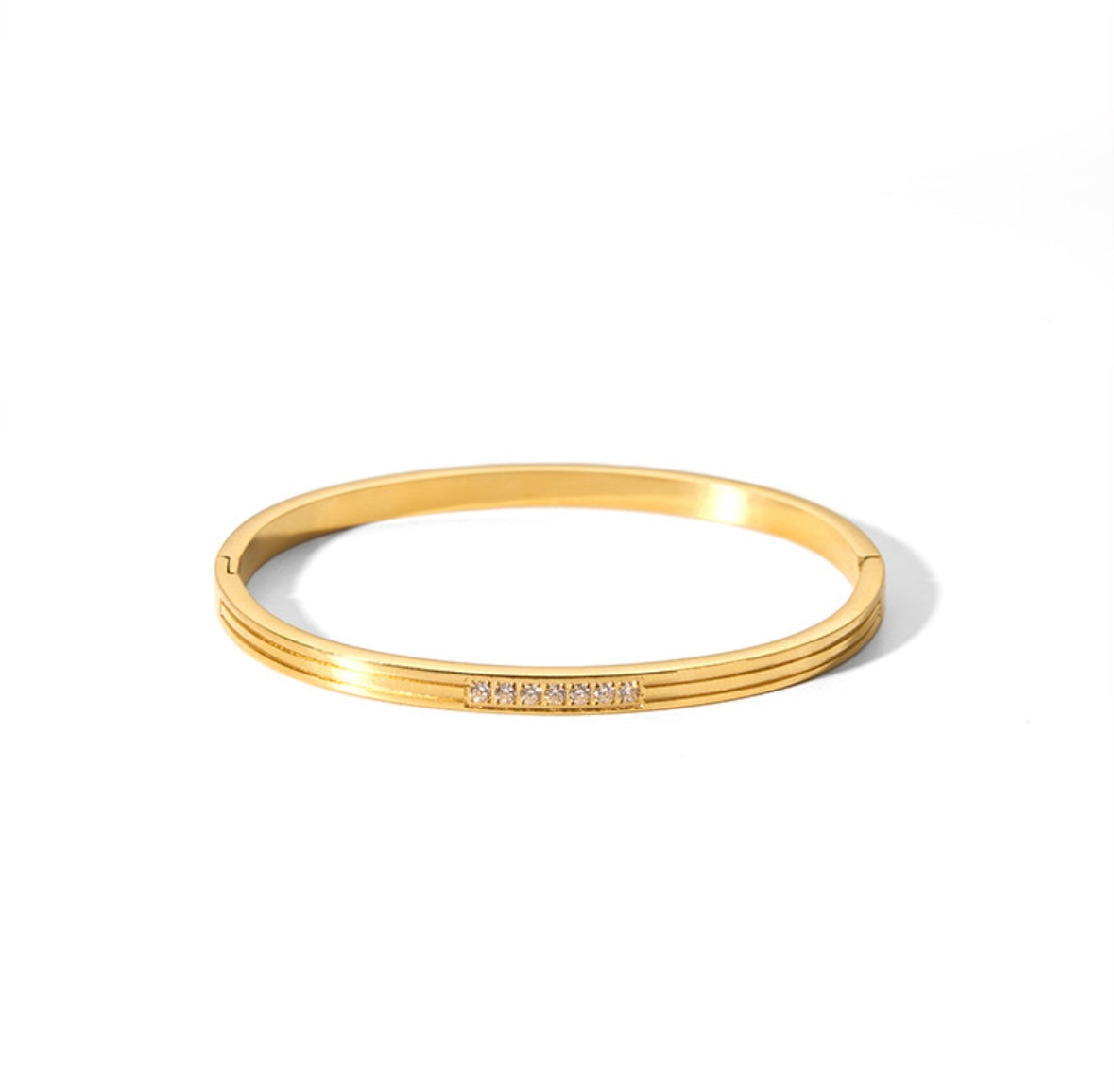 IG Style Individualistic Diamond Inlay Hand Ring Bangles