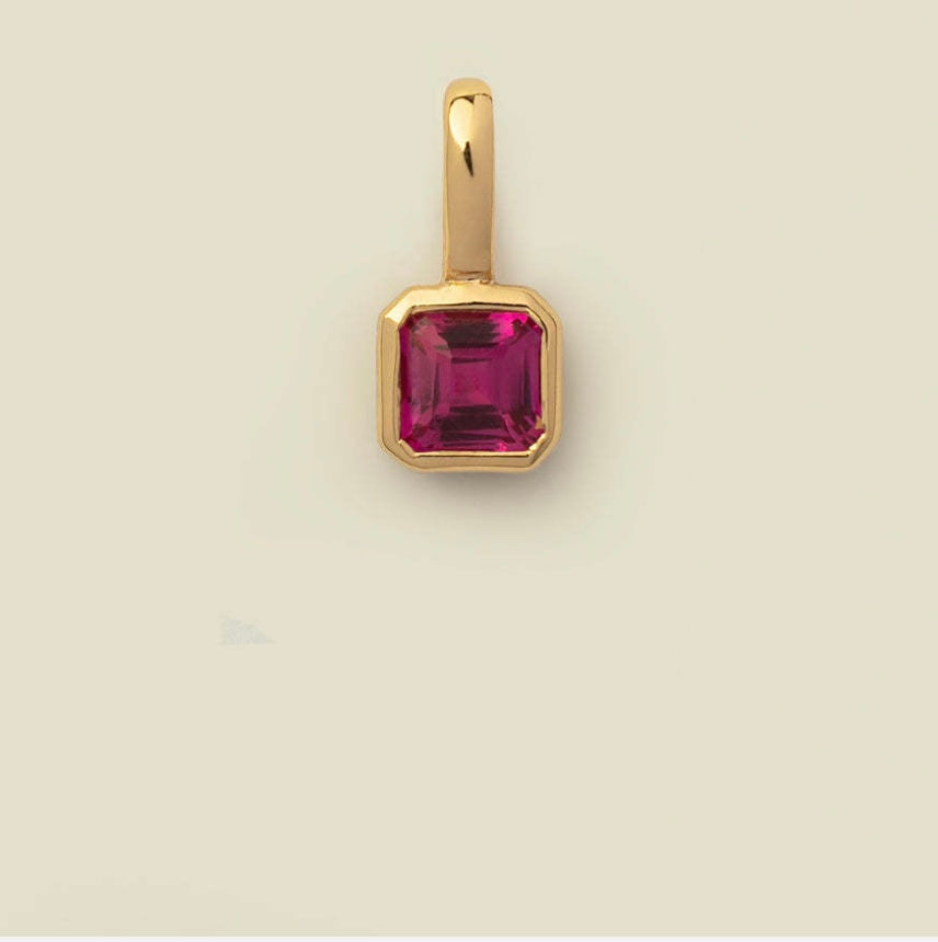 Birthstone Charms-18k gold plated