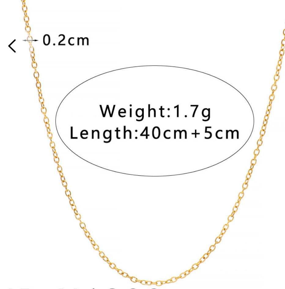 Hollow Chain-18k gold plated
