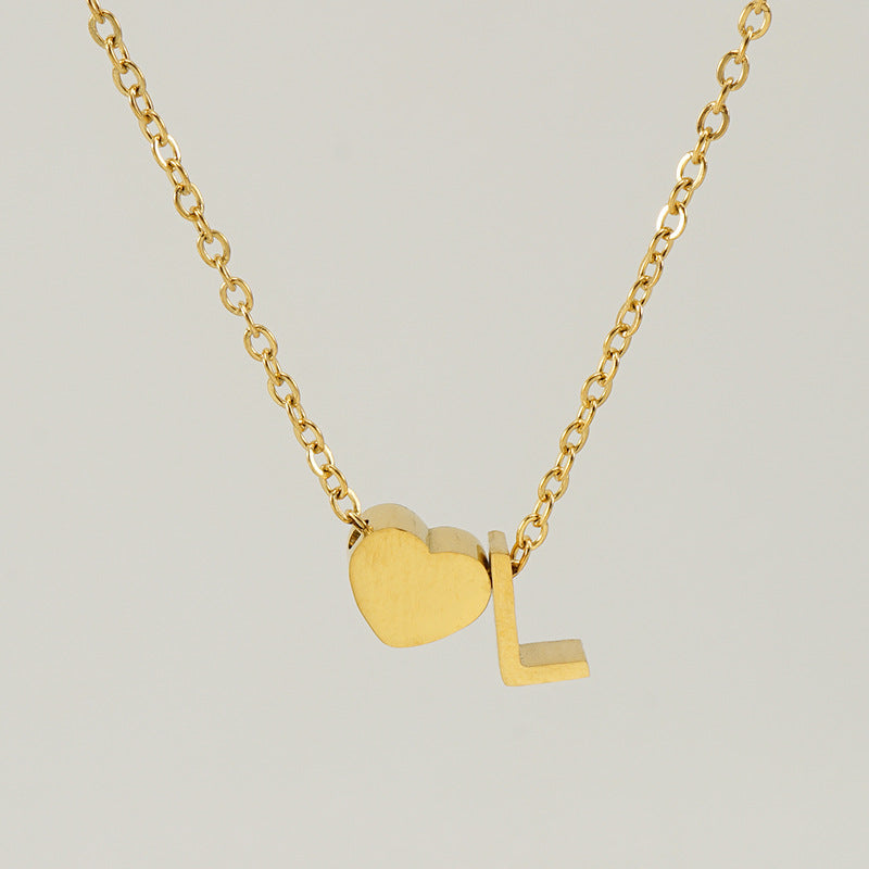 Personalized Initial Necklace – White Gold Plated & Gold Plated
