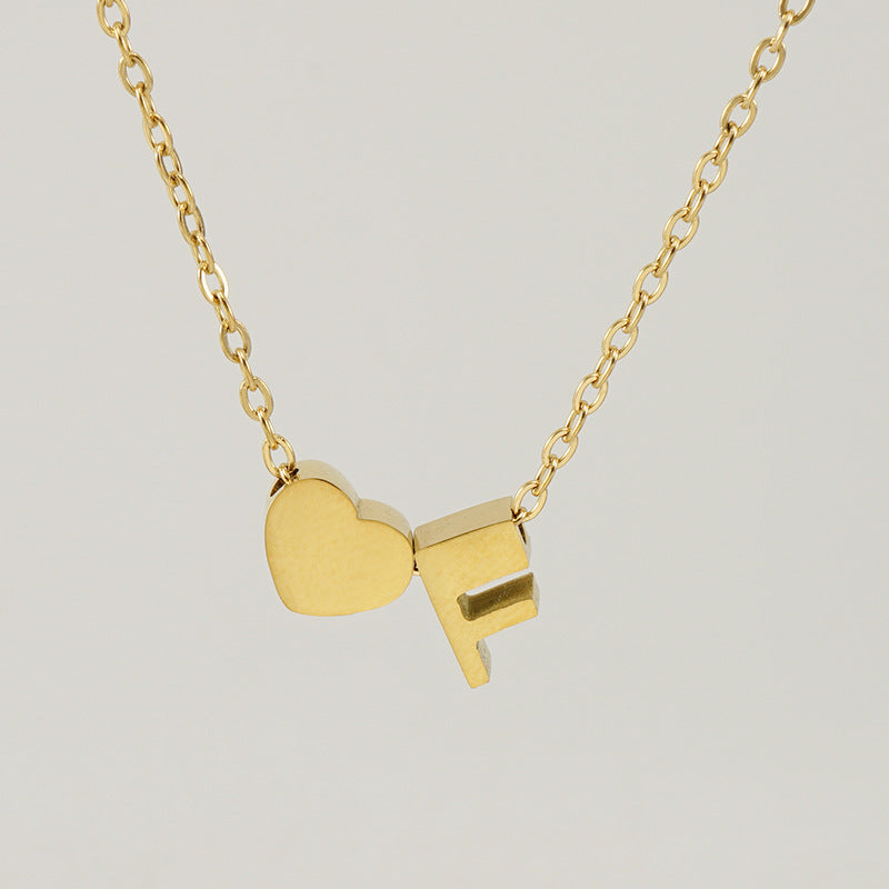 Personalized Initial Necklace – White Gold Plated & Gold Plated