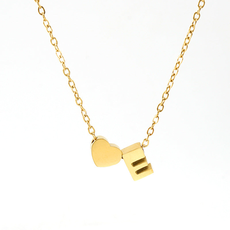 Personalized Initial Necklace – White Gold Plated & Gold Plated