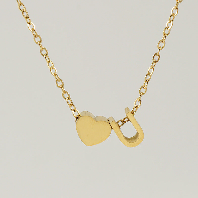 Personalized Initial Necklace – White Gold Plated & Gold Plated