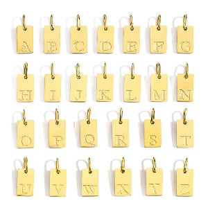 Intial Letter Chams-18k gold plated