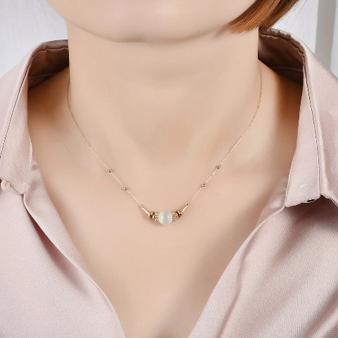 Heart-Shaped Agate Bead Necklace - Bohemian Ethnic Artisan Jewelry