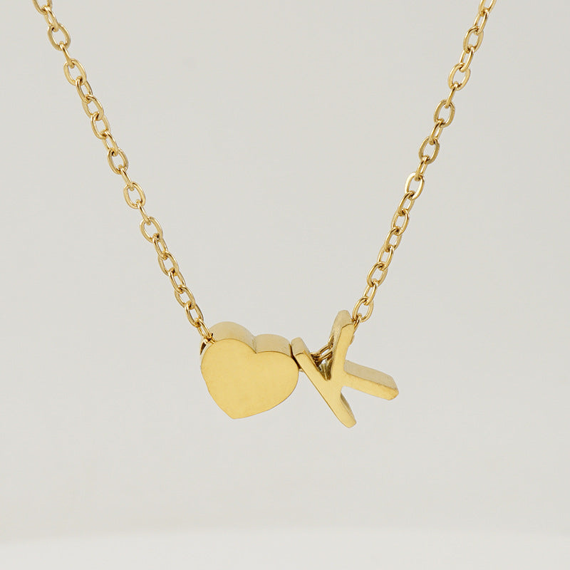 Personalized Initial Necklace – White Gold Plated & Gold Plated