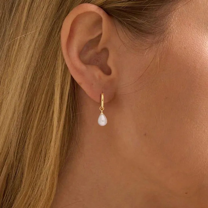 18K Gold Geometric Drop Earrings - Waterproof & Non-Tarnish