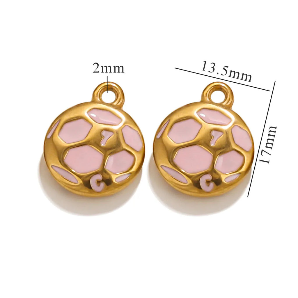 Pink Goal Soccer Charm