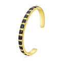 Midnight Enamel Cuff Bangle